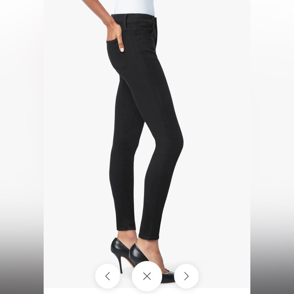 Joes Jeans Flawless the Icon Mid Rise Skinny Ankle Black Denim Jeans size 30 10 - Picture 2 of 15